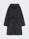 Weekend Reversible Robe Coat in Water-Repellent Twill Black